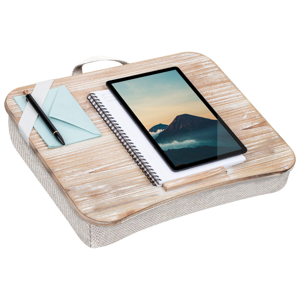 Heritage Lap Desk, White Wash-Lap Desks-LapGear®